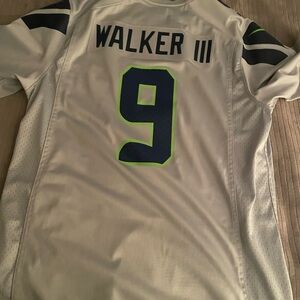 Men's Seahawks Kenneth Walker Gray Sports Jersey